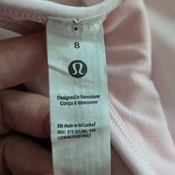 Lululemon Align Sweetheart Bra *Light Support, A/B Cup - 8 Strawberry Milkshake - Picture 6 of 8